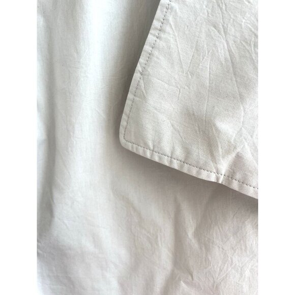 AE77 Trench Coat Cropped Utility Bone Khaki Women's Size XL, NWT - Picture 2 of 16